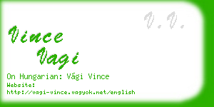 vince vagi business card